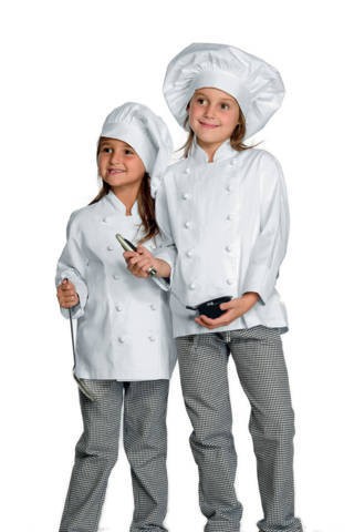 Pantaloni Cuoco Per Bambini Cotone Pied De Poule Baby Chef ESAURITO - immagine 2