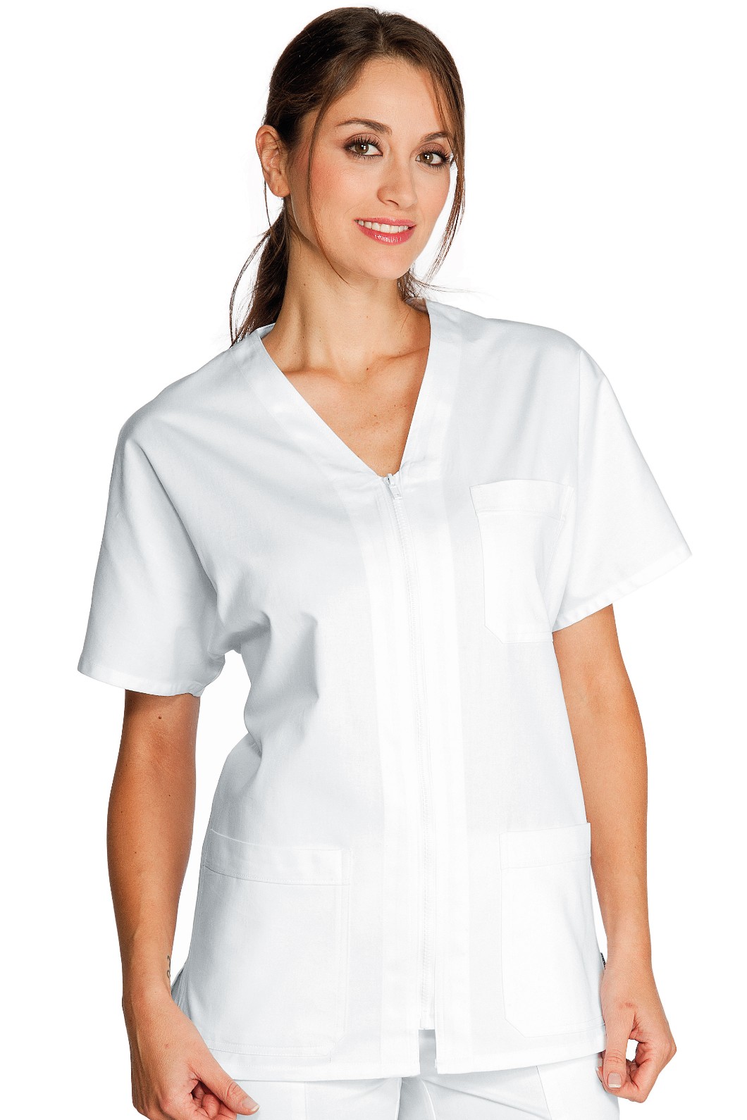 MILANO - Casacca bianca unisex cotone 100% - immagine 2