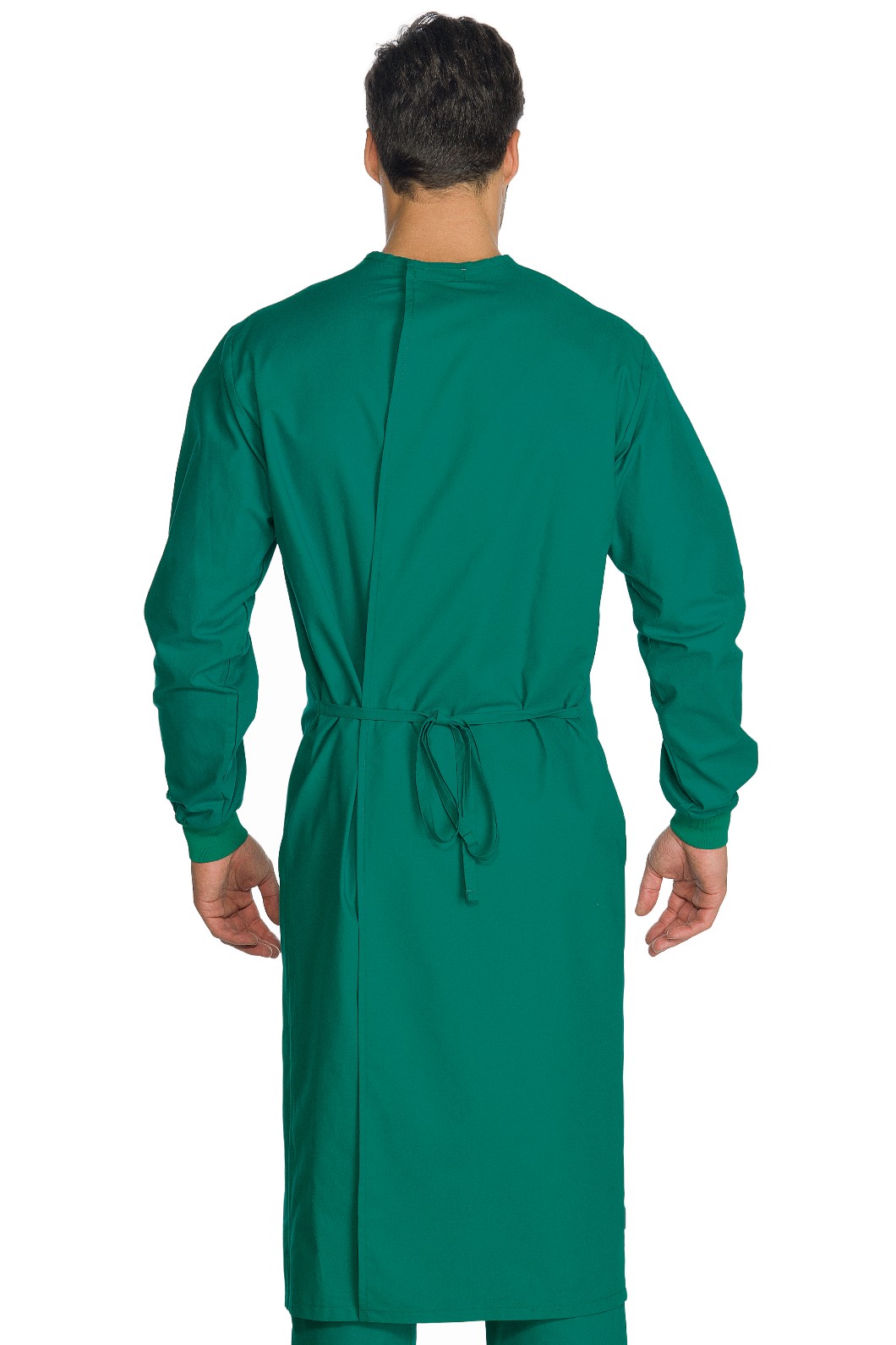 DURBAN - Camice lungo verde chirurgico unisex con allacciatura sulla schiena - immagine 5