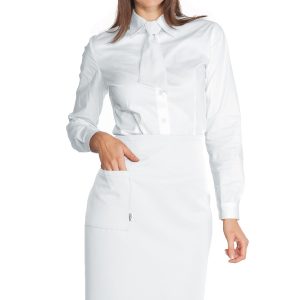 DAKAR - Grembiule bianco media lunghezza 100% Cotone 100X70