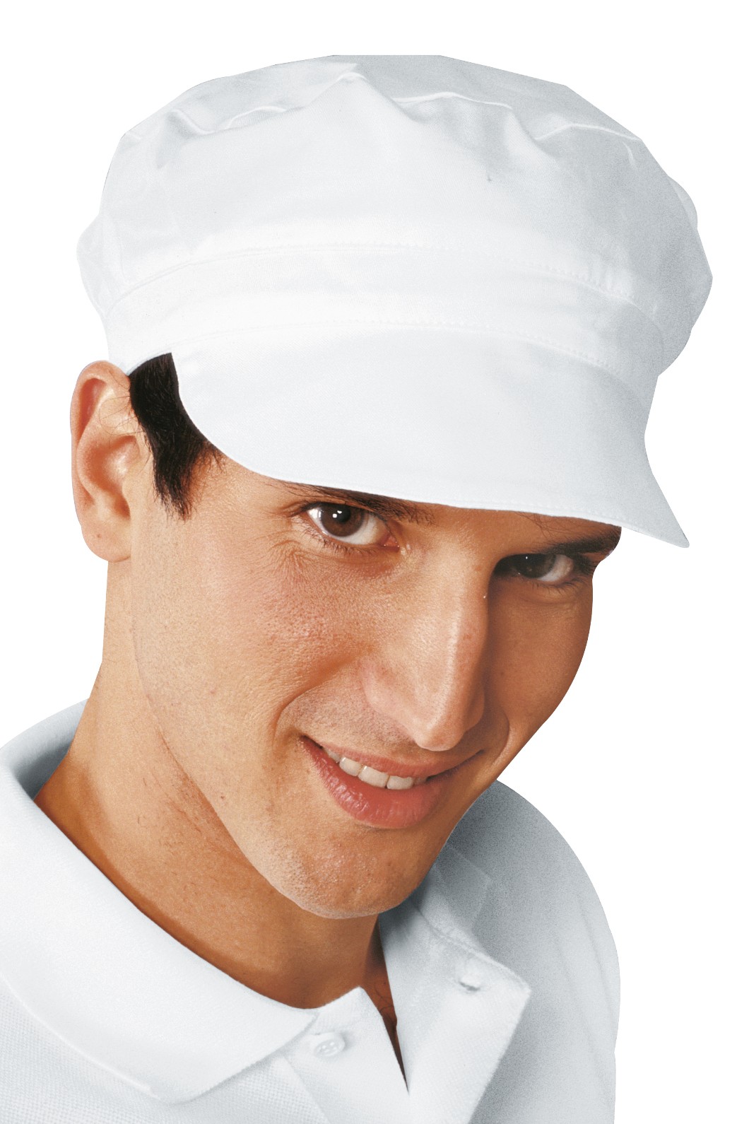 CHARLY - Cappello Unisex bianco senza rete con velcro regolabile