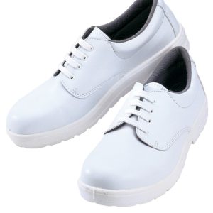 112200 - Scarpa bianca con lacci. Antiscivolo, antistatico, antiolio, antiacido, puntale in acciaio CE EN 345-1 S1