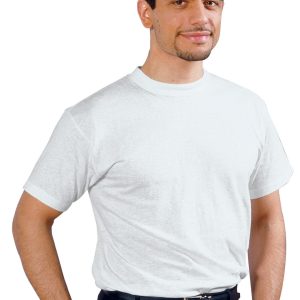 078300  - T-shirt a girocollo bianca o nera in cotone