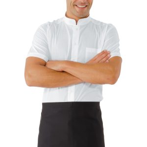 086201 - Grembiule nero  a vita corto senza tasche cm. 70 X 46 in Cotone