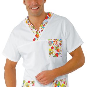 045032 - Casacca  con scollo a V  per pediatra