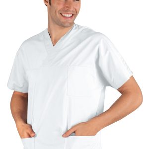 045008 - Casacca scollo a V per medicale misto cotone