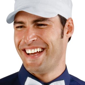 SAM - Cappello unisex con visiera per cameriere, gelateria