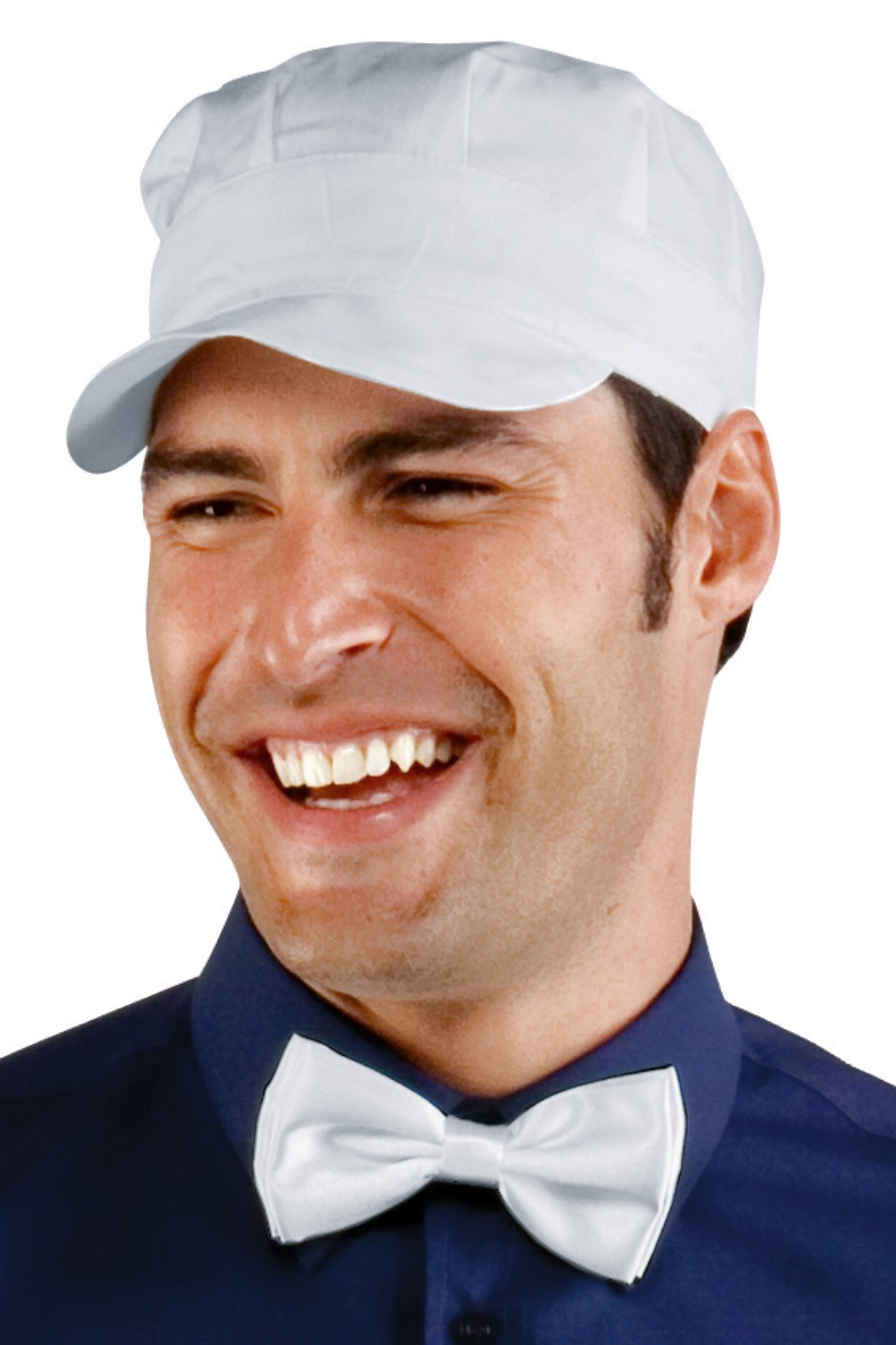 SAM - Cappello unisex con visiera per cameriere, gelateria