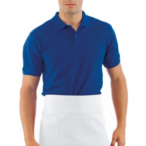 086001 - Grembiule bianco  a vita corto con tasca in cotone