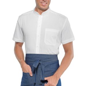 CRETA - Grembiule a vita corto in tessuto denim cm. 70×46