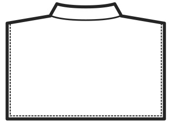 117100 - Sottocollo finta camicia in cotone bianco - immagine 3