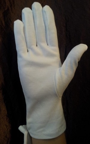 103000 - Guanti bianchi in cotone, settore alberghiero, ristorazione e servizio in sala.