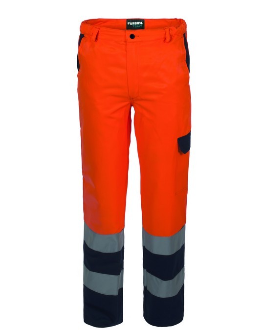 A00130 - Pantalone bicolore Hi-Vis, cotone sulla pelle - immagine 2