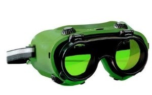 Maschera Occhiali a Ribaltina x Saldatura Certificazione EN 166-