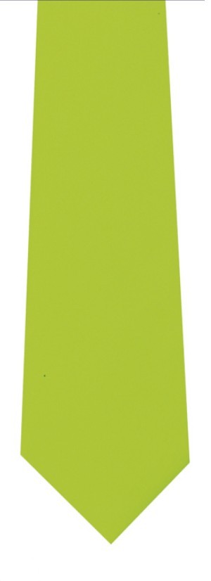 Cravatta Rasata Classica Pala larga Tinta Unita Verde Mela