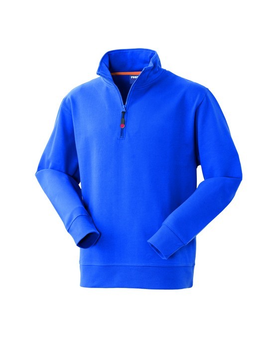 GRABBY - Felpa in 100% cotone a mezzazip con collo alto, più colori - immagine 39