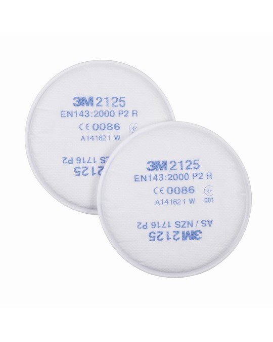 2125 - Filtri di ricambio Per Polveri FFP2 3M pespiratori serie serie 6000/7000 2Pz.