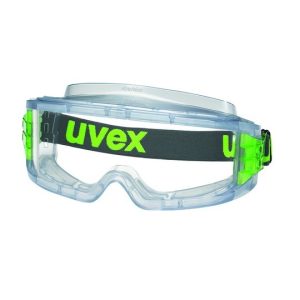 930 -714 - Occhiali a maschera lente chiara in acetato con trattamento antiappannante e anti-UV UVEX