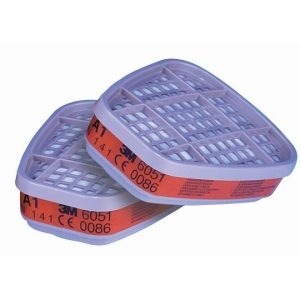 6051/A1 - Filtro 3M con attacco a baionetta da usare con semimaschere e pieno viso  2Pz.