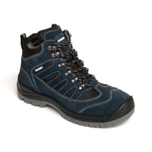 TOLEDO - Scarpa Alta scamosciata blu con inserti Nylon