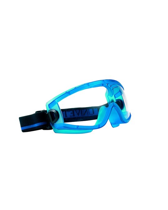 R705 - Occhiali a maschera lente bianca in policarbonato, può essere indossato sopra occhiali correttivi Classe ottica 1, classe d'impatto