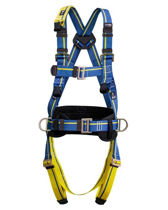 LIGHT 4 - Kit anticaduta -imbracatura per edilizia CE EN 361:2002 EN 358:2018 - test140 KG