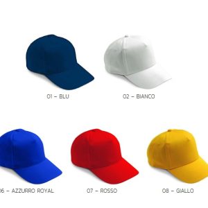 H041 - Cappello Baseball con visiera e chiusura con velcro