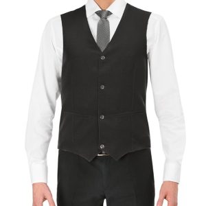 MIGUEL - Gilet nero da uomo  da sala e barman