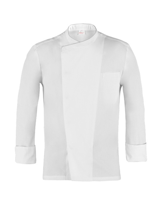 PATRIZIO - Giacca da chef bianca con bordo col tricolore - immagine 7