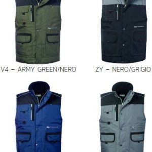 BRADFORD - Gilet invernale multitasche impermeabile per tecnici