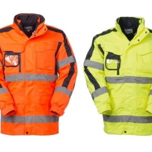 FRESNEL - Giaccone Hi-Vis imbottito arancione o giallo, giubbotto interno senza maniche