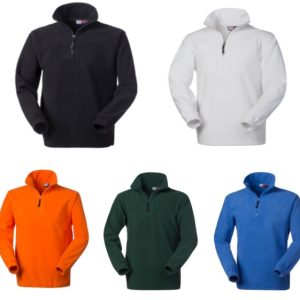 OSAKA - Pile con mezza zip e collo alto