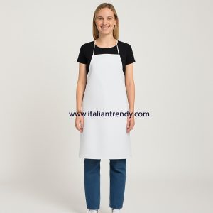 r111 - Parananza per cucina bianco in cotone 70 x 85 -gr. 150