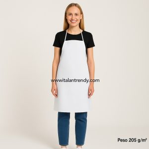 PARANANZA bianche grembiuli cm. 70 X 85 in Cotone  205 gr.