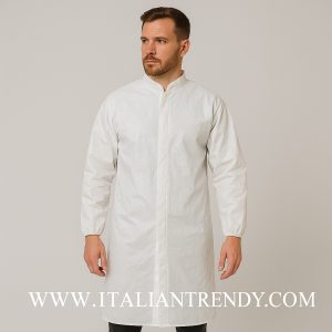 TYVEK - Camice usa e getta bianco in polietilene microforato  gr. 41 CE I