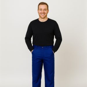 2ACTIVE - Pantalone uomo blu antiacido e antistatico Hydrofoil Certificato CE 2