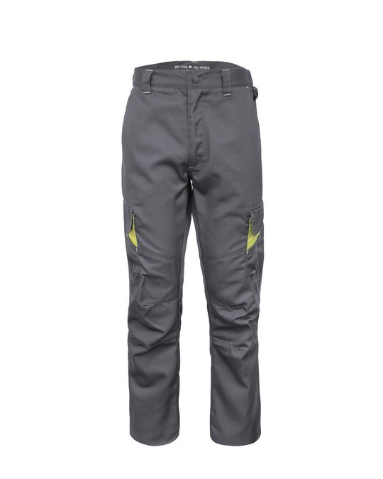 Pantalone da Lavoro con Tasconi Multi-funzionali, in Tessuto Riciclato in Blu e Grigio - immagine 17