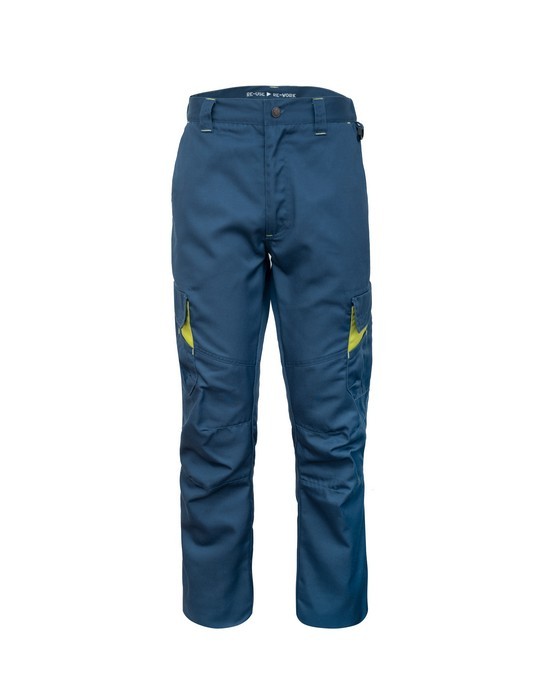 Pantalone da Lavoro con Tasconi Multi-funzionali, in Tessuto Riciclato in Blu e Grigio - immagine 25