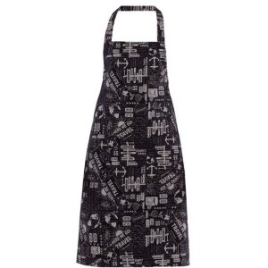 PARIGI grembiule con pettorina fantasia travel