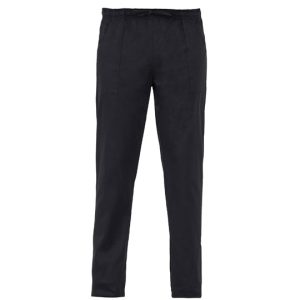 NOAH pantalone nero da cucina leggero con elastico in vita slim