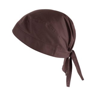 MARTE bandana in misto cotone marrone e blu