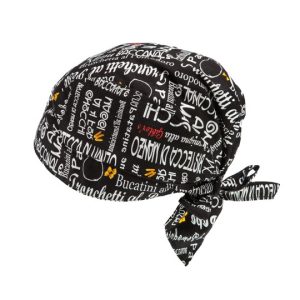 MARTE bandana in cotone fantasia menù