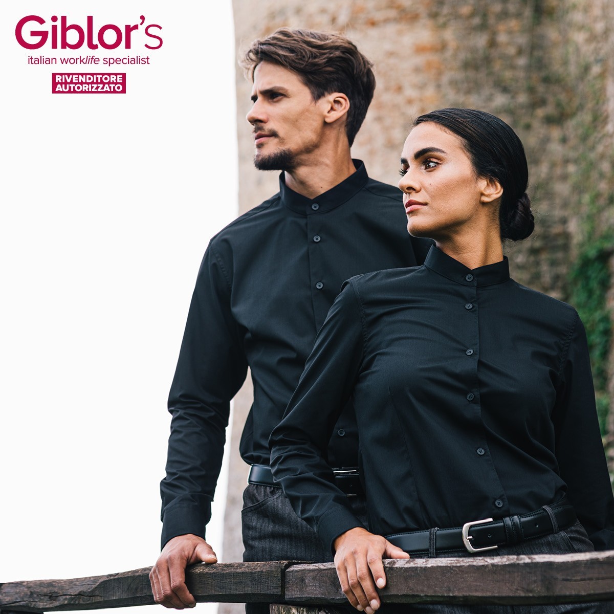 NOVAK camicia da uomo alla coreana - immagine 2