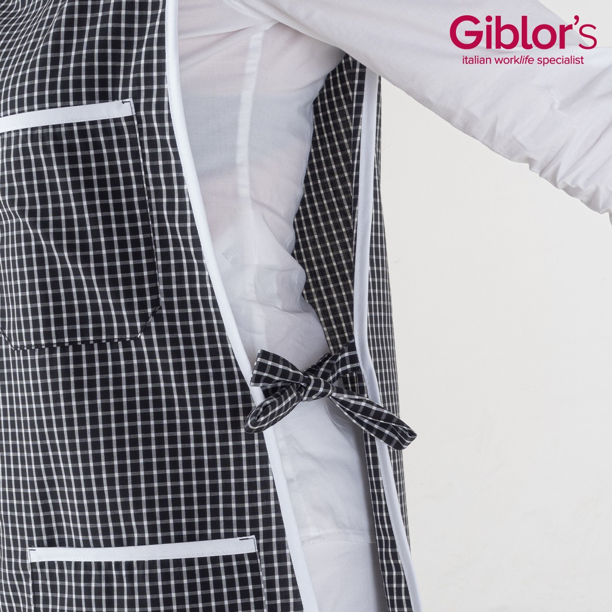 ZEFIRO poncho da donna leggerissimo a quadretti - immagine 3