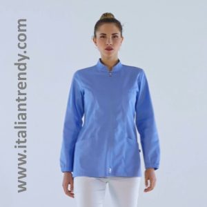 ALICE casacca da donna con zip M/L per medicale/estetico