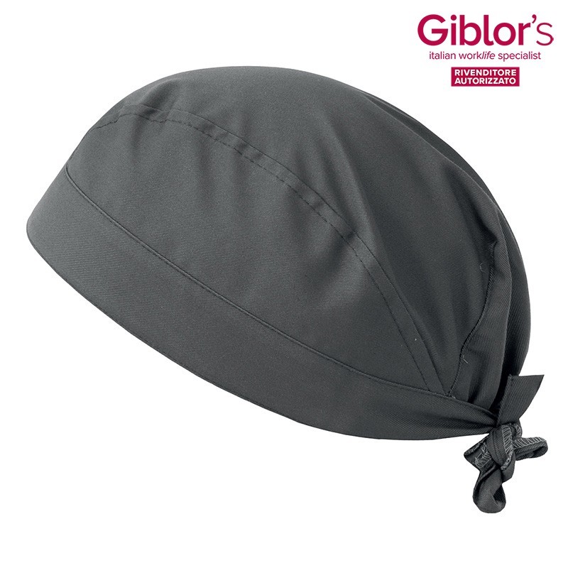 MARTE bandana in misto cotone grigio chiaro - immagine 2