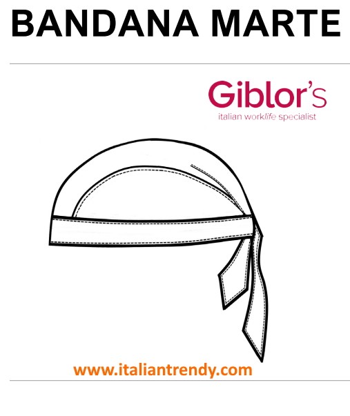 MARTE bandana in misto cotone marrone e blu - immagine 5