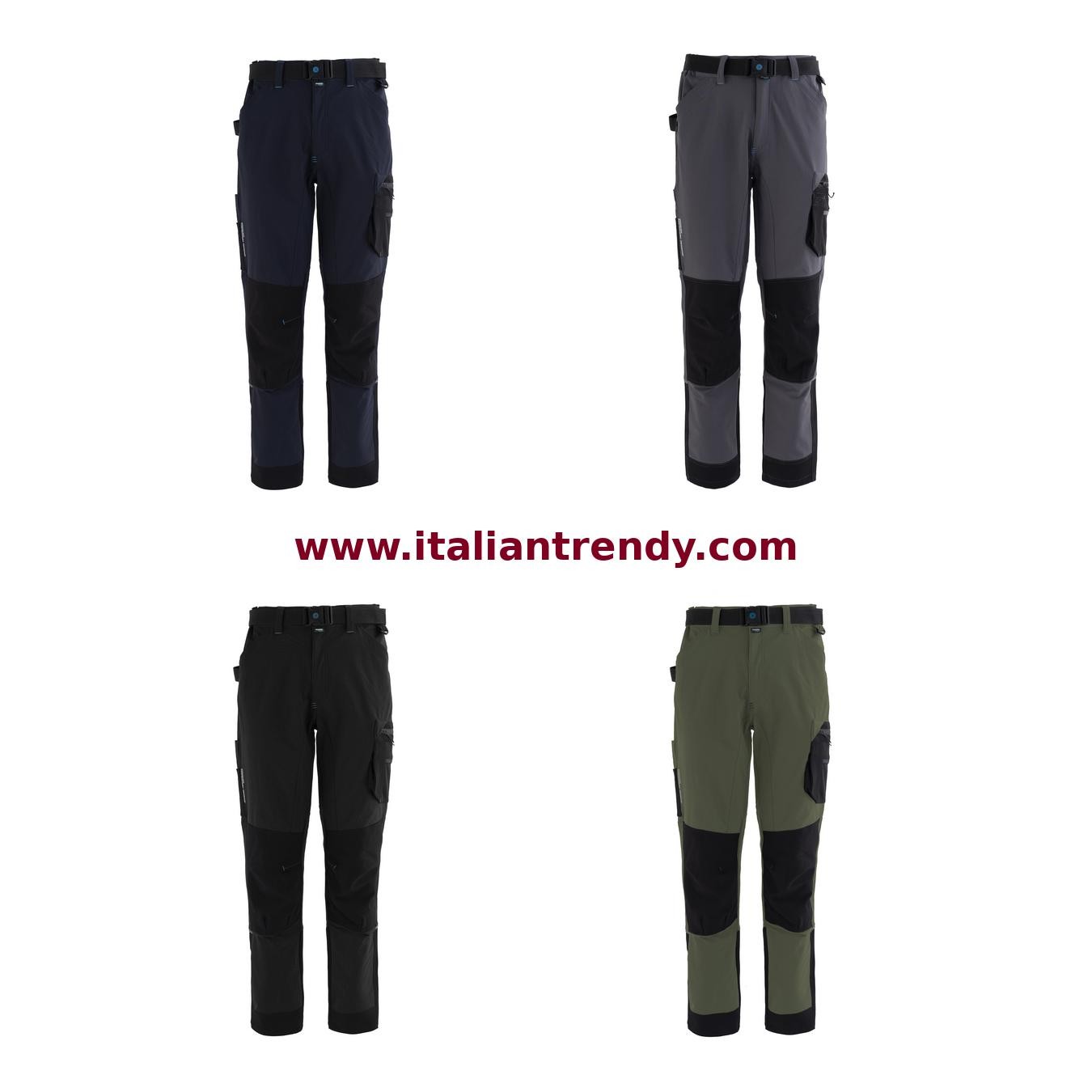 RAINOLD pantalone con tasche in tessuto stretch