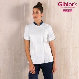 TANIA casacca da donna in satin con collo coreana M/C