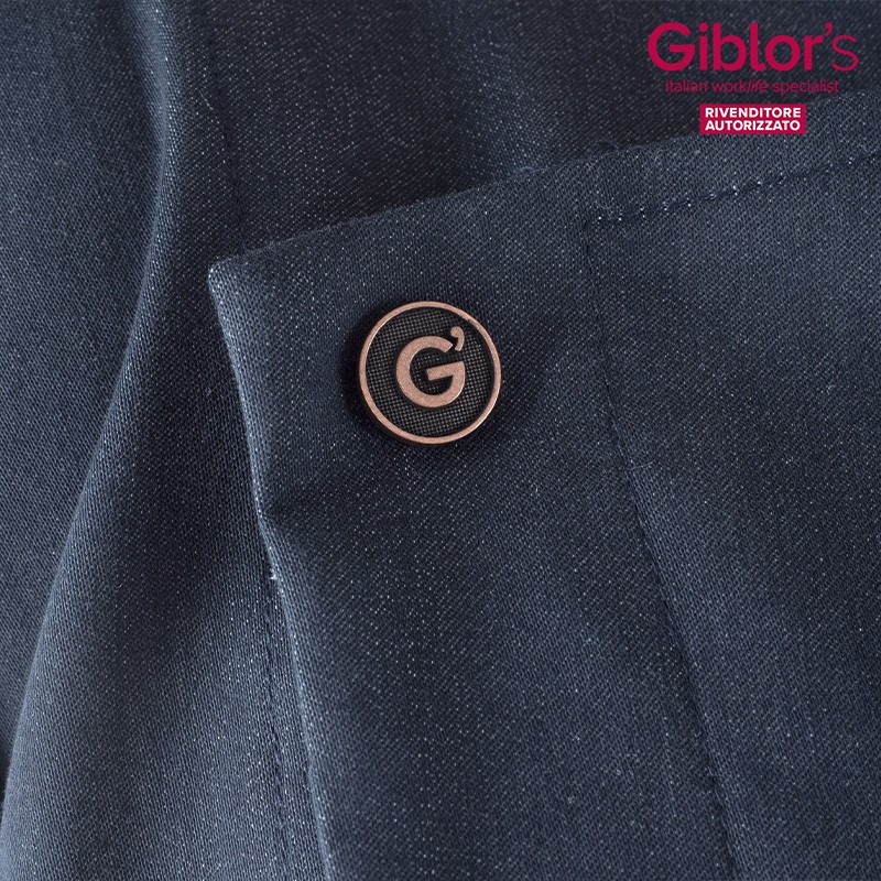 ERIC giacca da uomo chef leggera con bottoni nascosti e allacciatura laterale - immagine 7